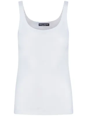 Dolce & Gabbana DG Logo Tank Top | White | FARFETCH