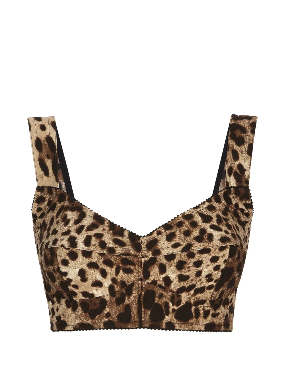 Dolce & Gabbana leopard-print bustier top