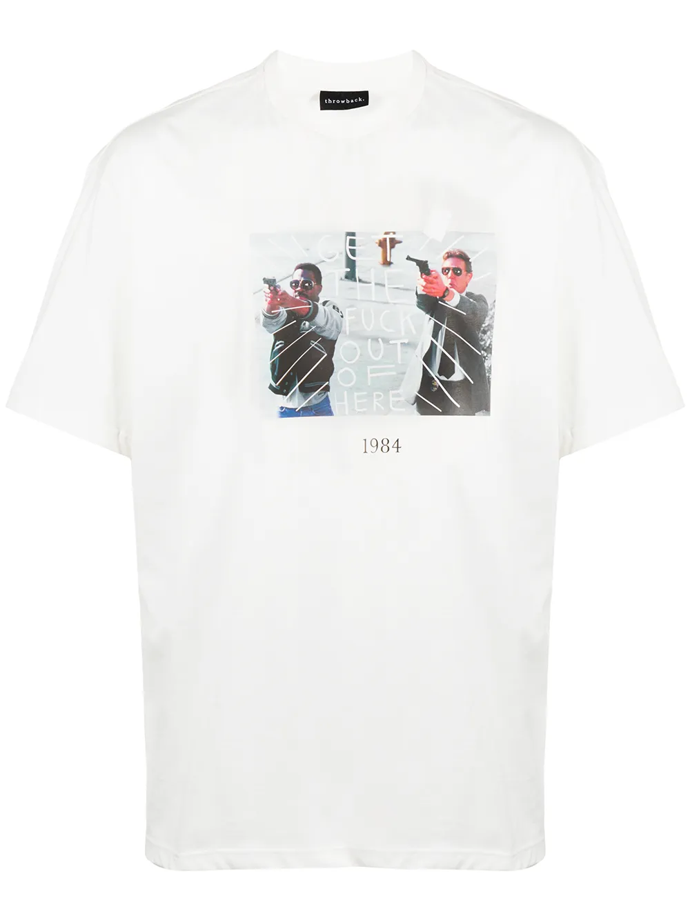 Throwback. T-shirt Lax - Bianco