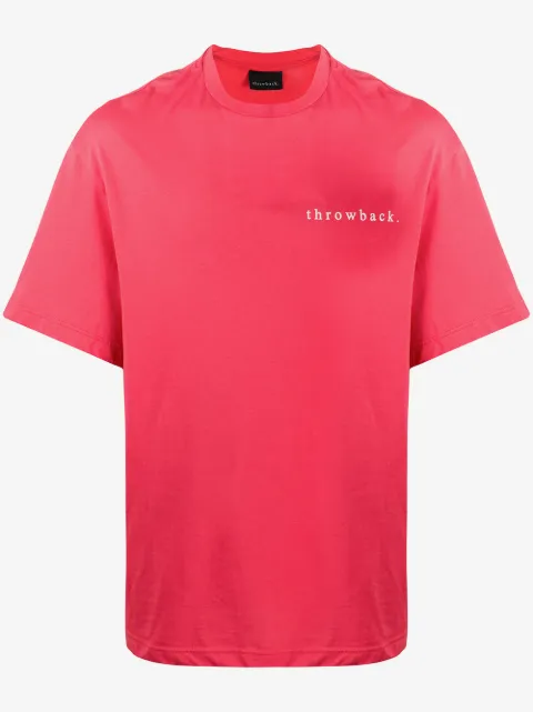 Throwback. oversized logo T-shirt
