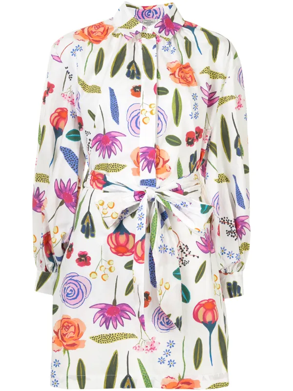 flower print shirt dress