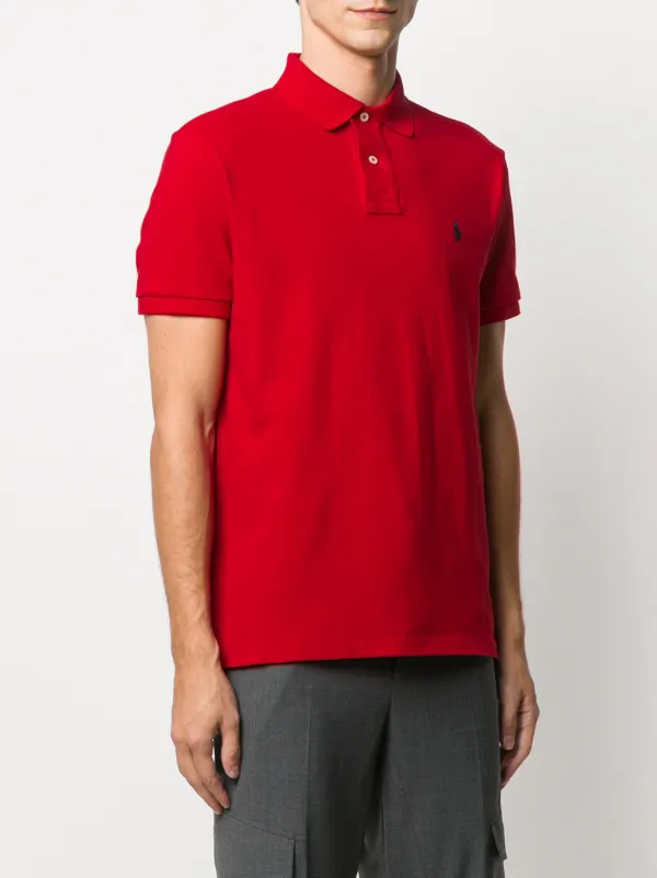 Polo Ralph Lauren Embroidered Logo Polo Shirt - Farfetch