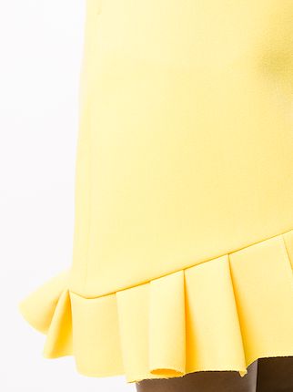 pleat-detail sleeveless dress展示图