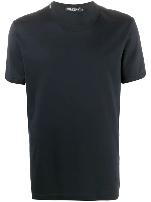 Dolce & Gabbana V-NECK T-SHIRT Vネック Tシャツ ロゴ Dolce & Gabbana Essentials Logo Plaque V-neck Men's T-Shirt