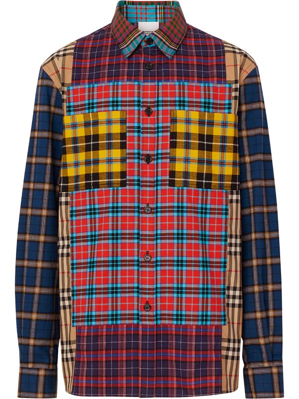 burberry patchwork shirt