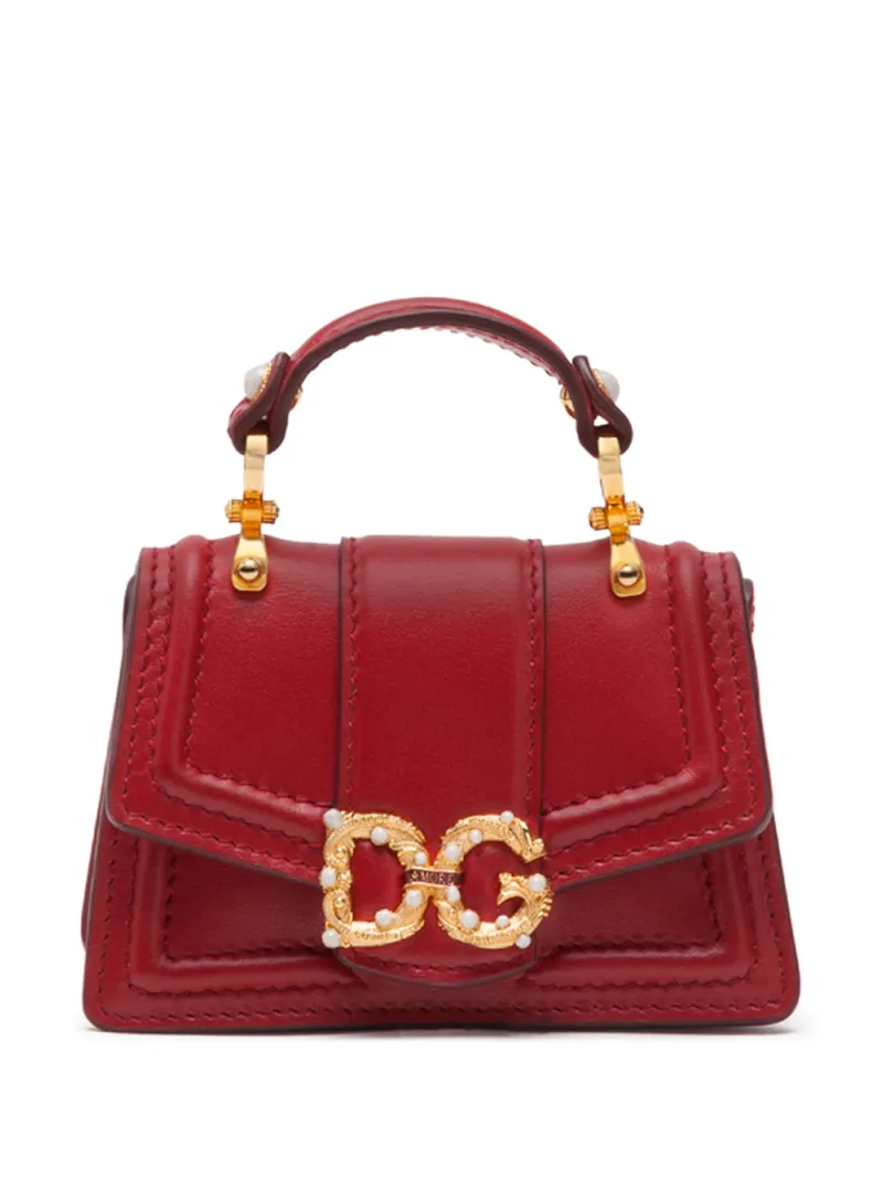 Click to view more detailed imagery on our partner's website Dolce & Gabbana Dg Amore Mini Bag In Red