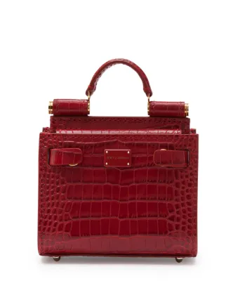 Dolce & Gabbana Micro Sicily 62 Tote Bag | Red | FARFETCH