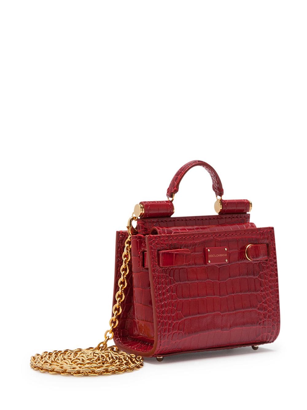 Dolce & Gabbana Medium Sicily crocodile-effect Shoulder Bag - Farfetch