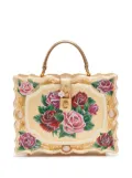 Dolce & Gabbana Dolce Box hand-painted top-handle bag - Gold