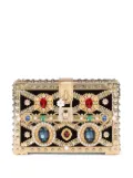 Dolce & Gabbana Dolce Box bejewelled top-handle bag - Gold