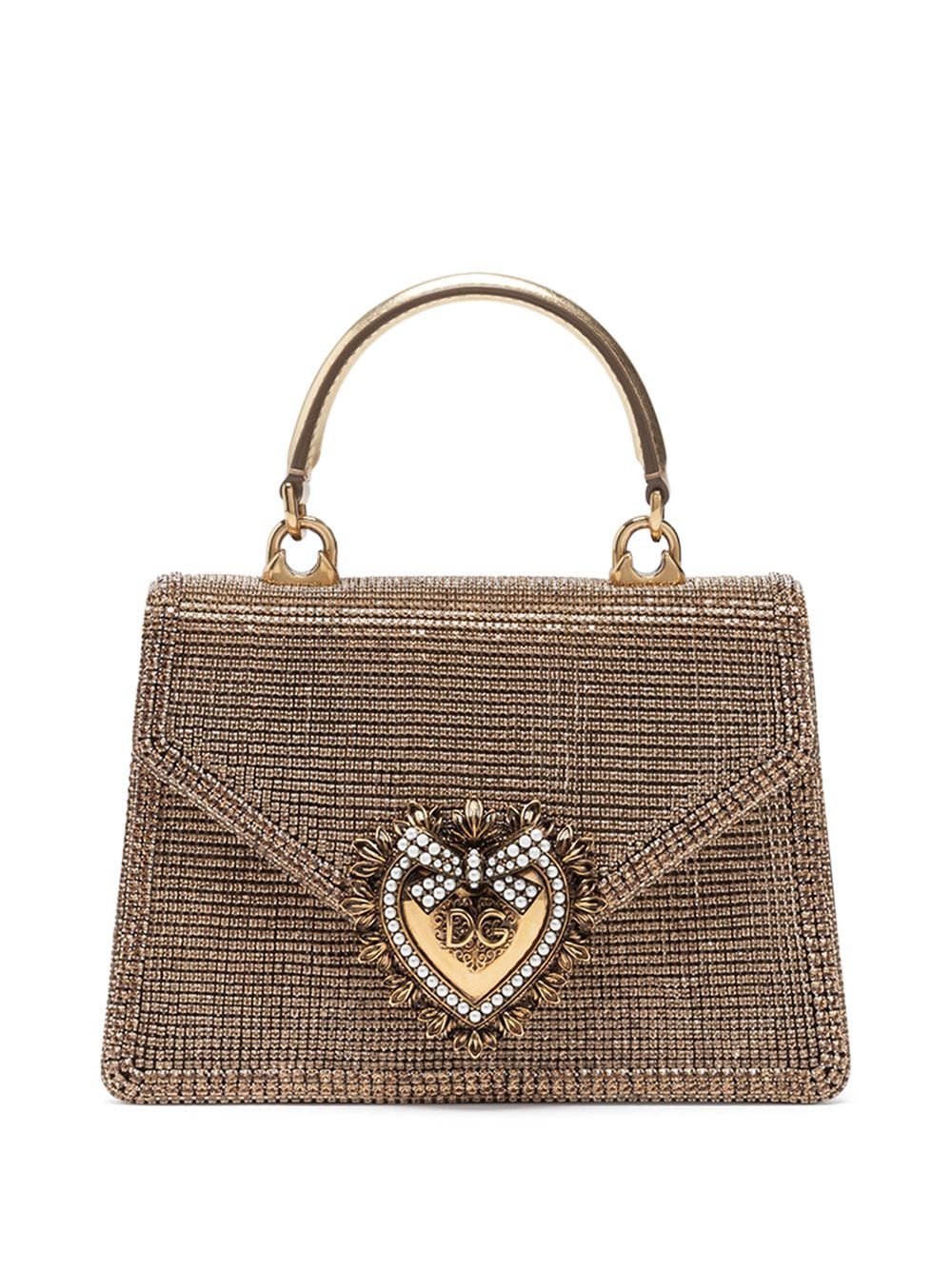 Dolce & Gabbana Small Devotion rhinestone-embellished top-handle Bag -  Farfetch