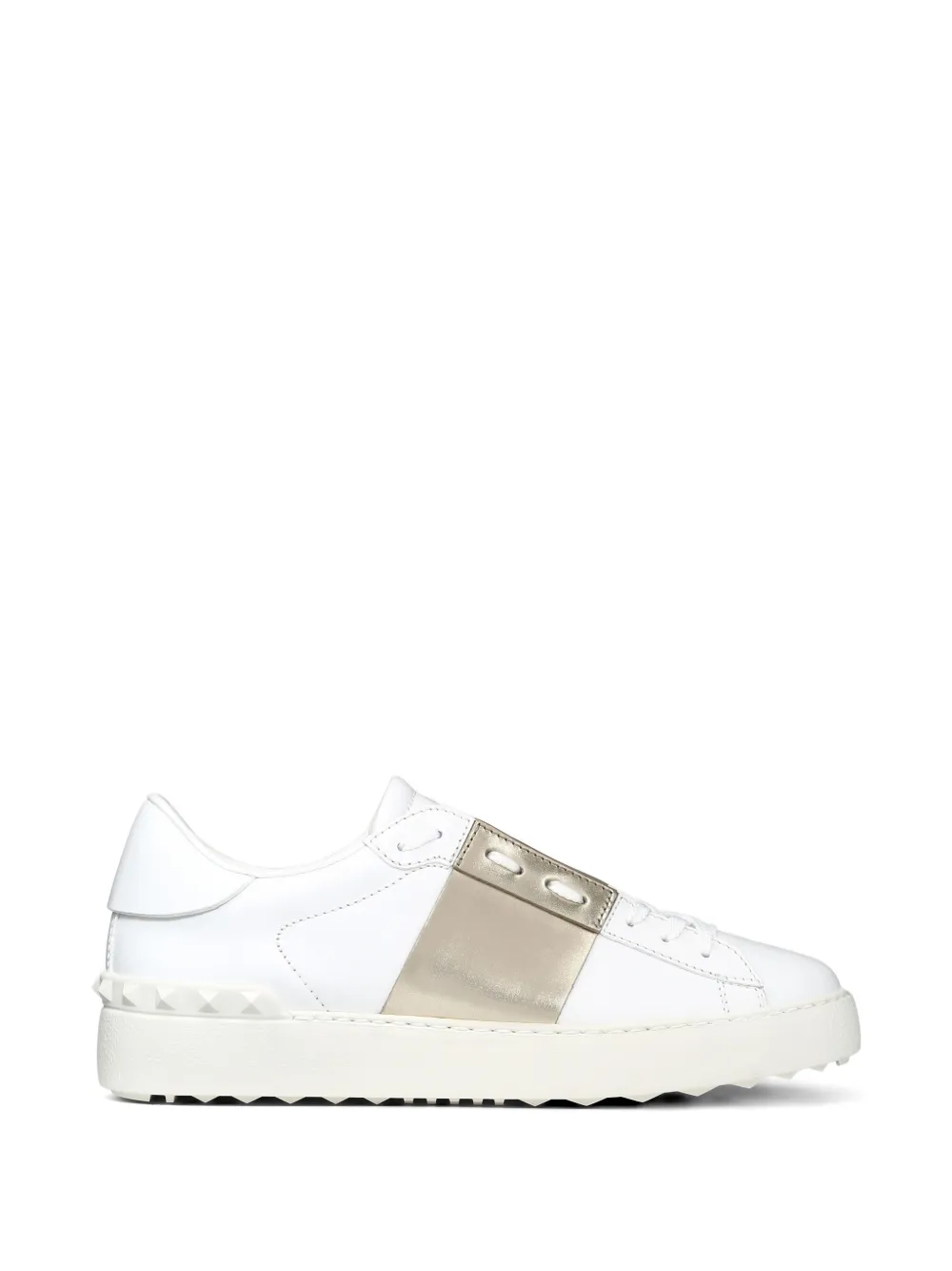 Valentino Garavani Open kalfsleren sneakers Wit