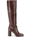 Miu Miu 95mm square-toe boots - Brown