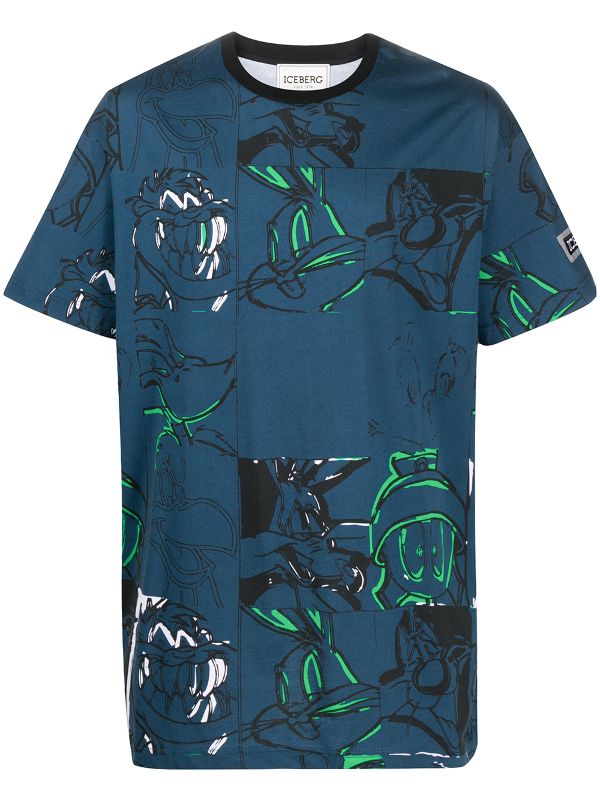 blue looney tunes shirt