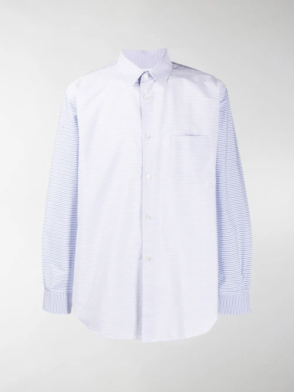 Image of Comme Des Garçons Shirt multi-stripe patch pocket shirt
