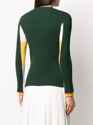 ribbed colour-block jumper展示图