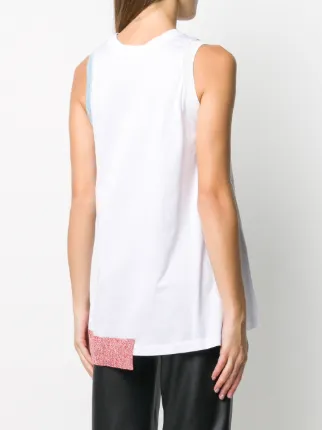 contrast-trimmed tank top展示图