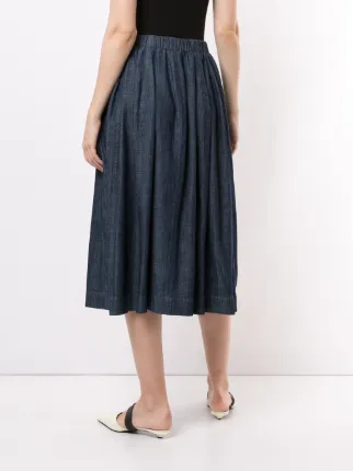 denim midi skirt展示图