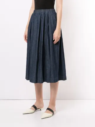 denim midi skirt展示图