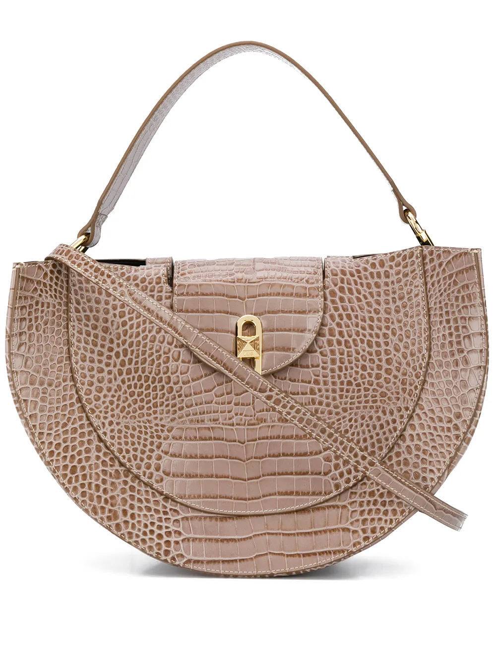 Click to view more detailed imagery on our partner's website Salar Maggie Embossed Tote Bag In Brown