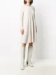 Allude long-sleeve flared dress