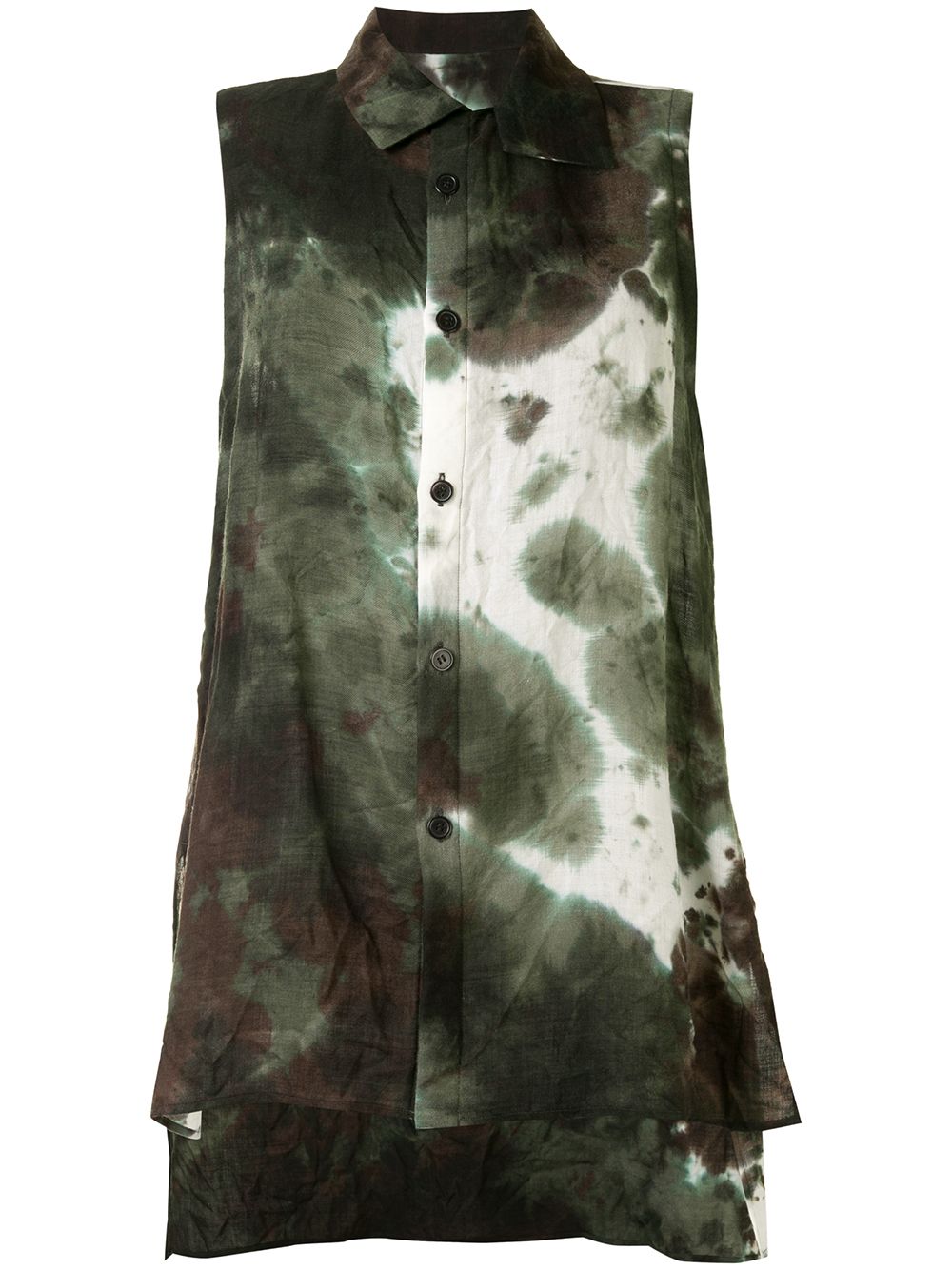 фото Y's sleeveless tie-dye shirt