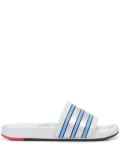 adidas Adilette stripe sliders - Silver