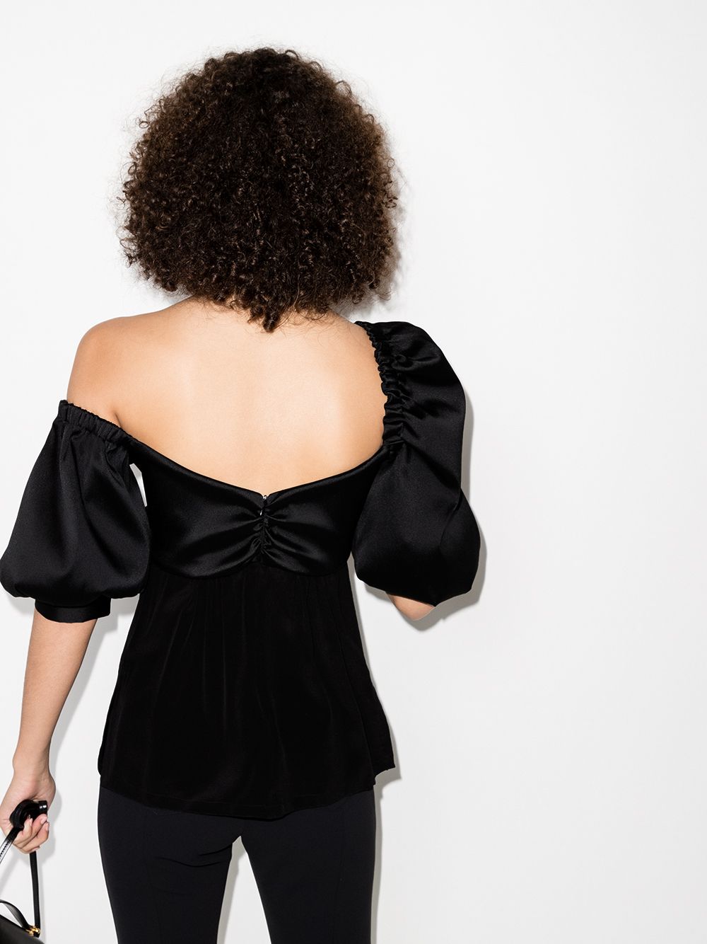 фото Silvia tcherassi bess cold shoulder blouse