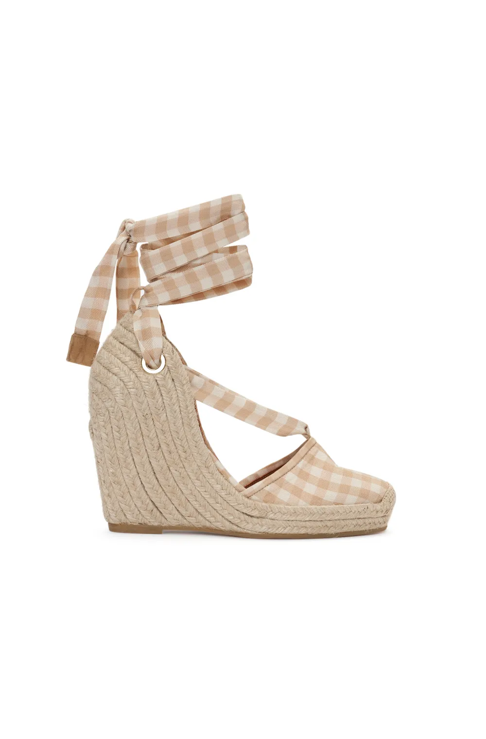 tie espadrille wedges
