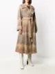 Missoni woven zig zag coat with belted waist