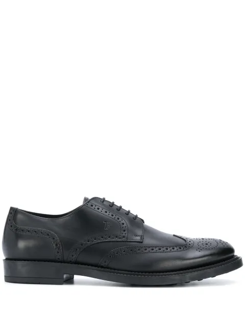 Tod's wingtip monogram brogues