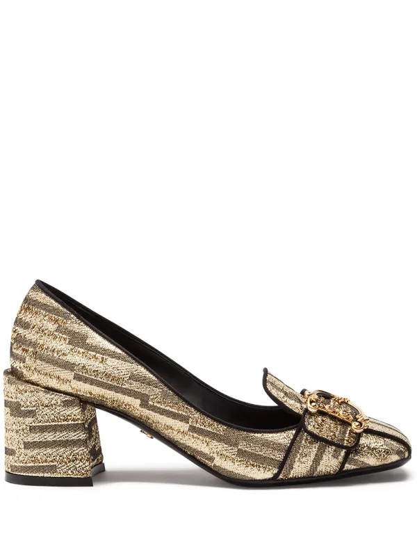 dolce and gabbana block heels