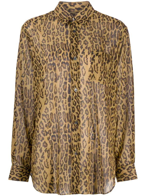 junya watanabe leopard coat