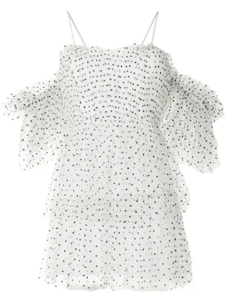 polka-dot mini dress 