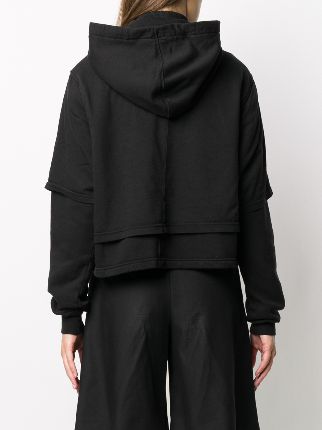 layered drawstring hoodie展示图