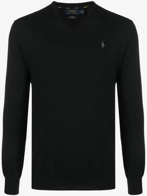 Polo Ralph Lauren logo embroidered cotton jumper