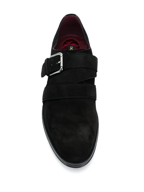 Dolce & Gabbana Suede Monk Shoes | Black | FARFETCH UZ display picture 2