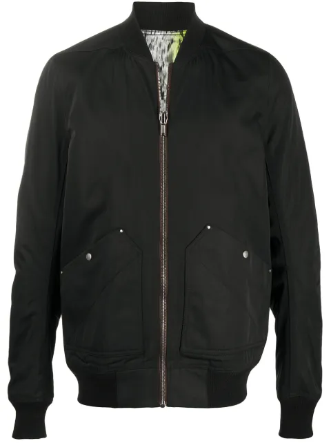Rick Owens abstract print bomber jacket