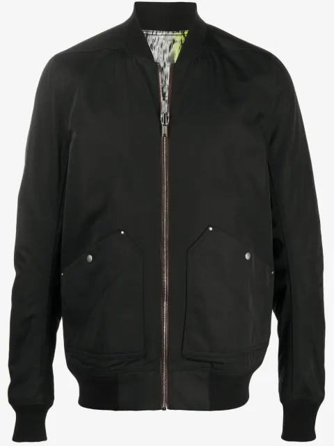 Rick Owens abstract print bomber jacket