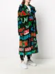 Kirin graphic-print single breasted coat