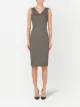 Dolce & Gabbana plaid wool mid-length dress