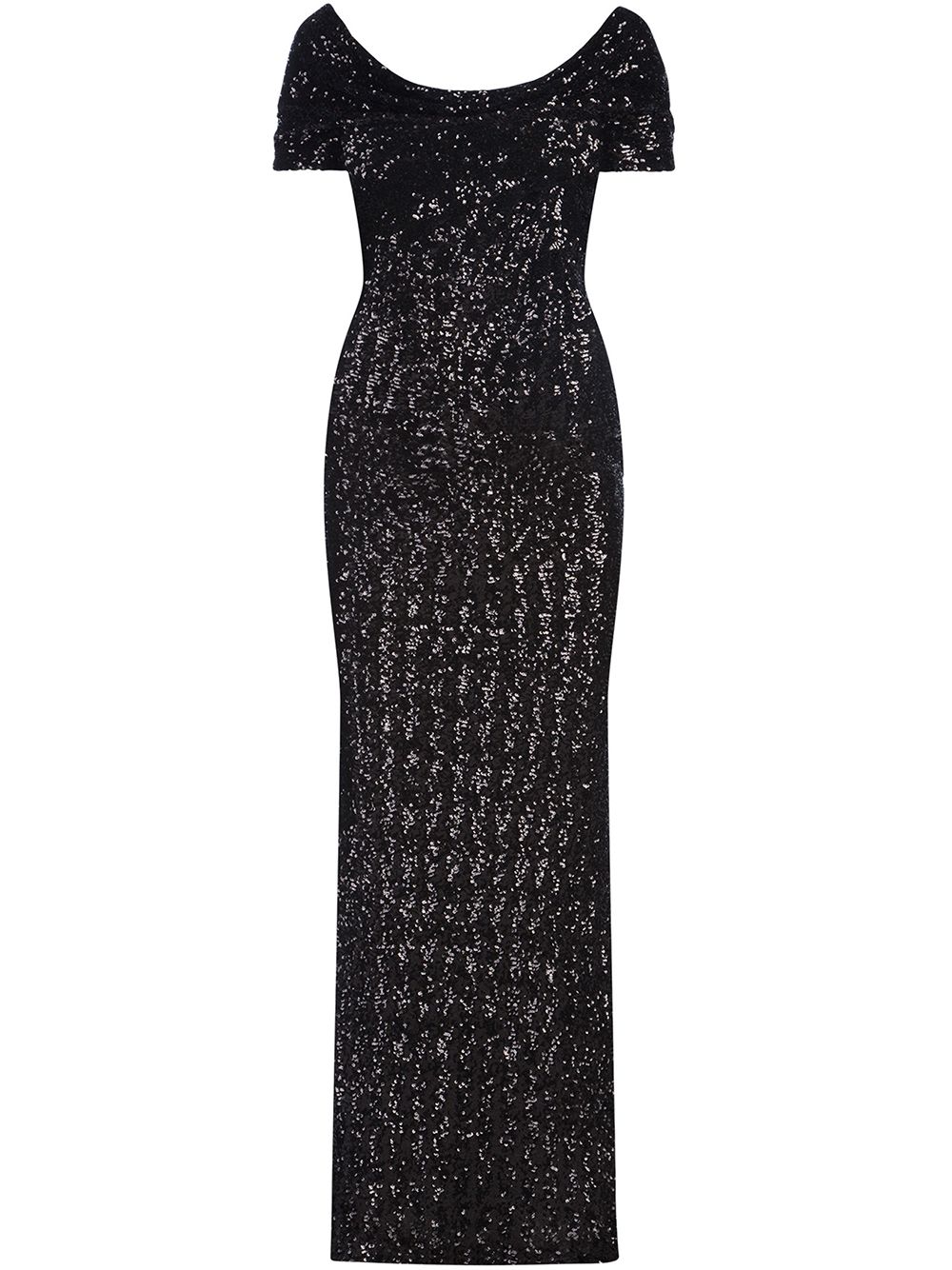 DOLCE & GABBANA COWL NECKLINE SEQUINNED GOWN