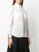 Burberry logo-print tie-cuff silk shirt