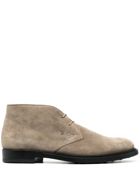 desert boots by Tod's, available on farfetch.com for $739 Emily Ratajkowski Shoes SIMILAR PRODUCT