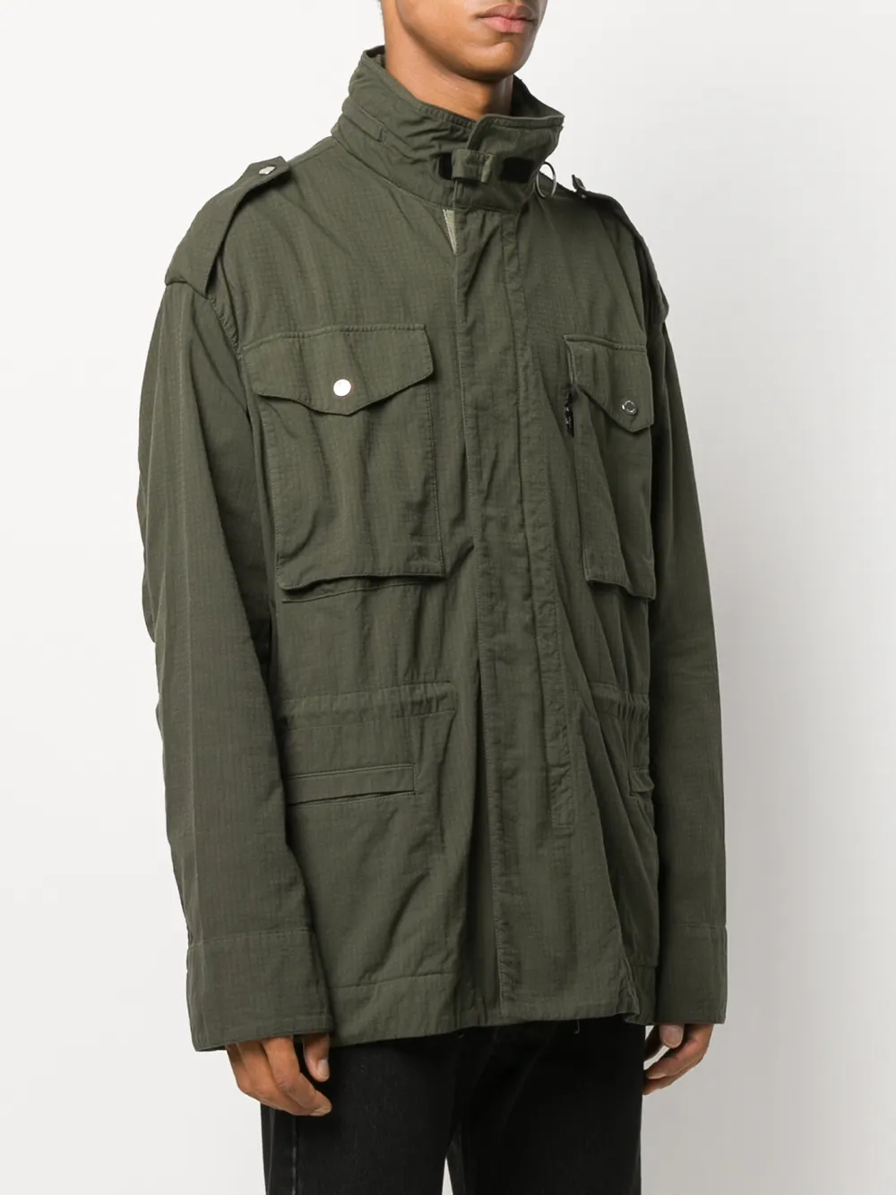 Off-White Jack met capuchon Groen