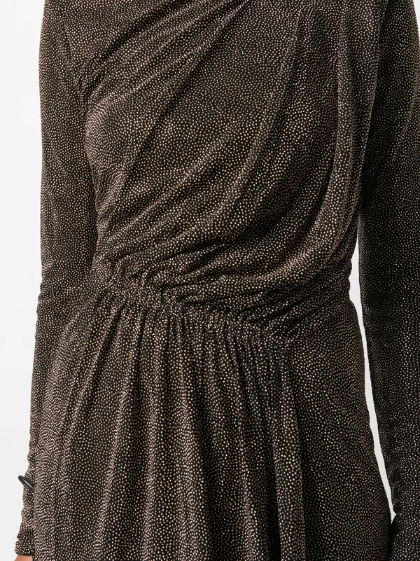 knee length dresses for ladies Fall 1987 Yves Saint Laurent Runway Off Shoulder Dress w Metallic Thre   Shrimpton Couture