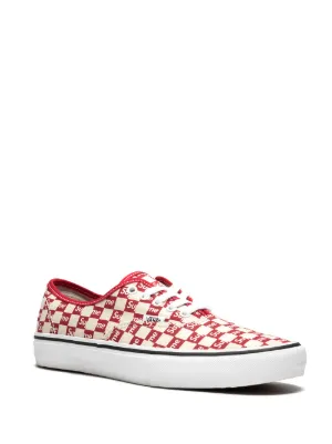 supreme vans red checkered