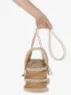 Aranaz beaded detail mini bucket bag
