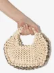 Aranaz woven-detail beaded tote bag