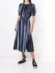 Image 2 of Altuzarra Gorman striped belted dress